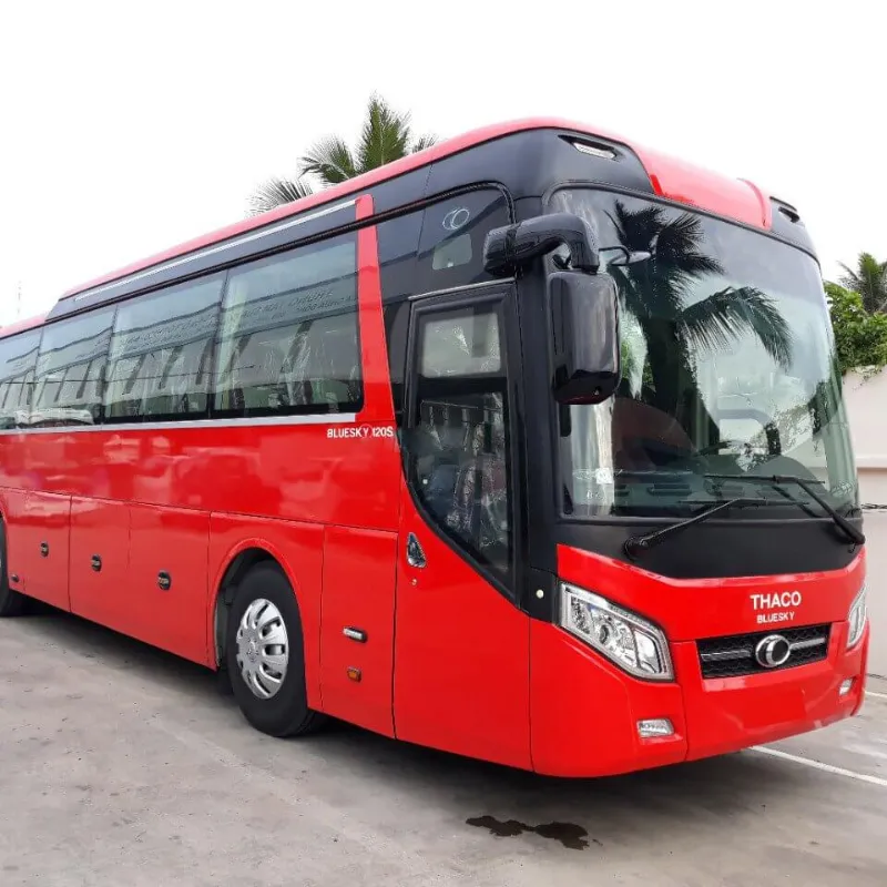 vietnamtour Family enjoying a scenic Quy Nhon airport transfer drive with rice paddies view.