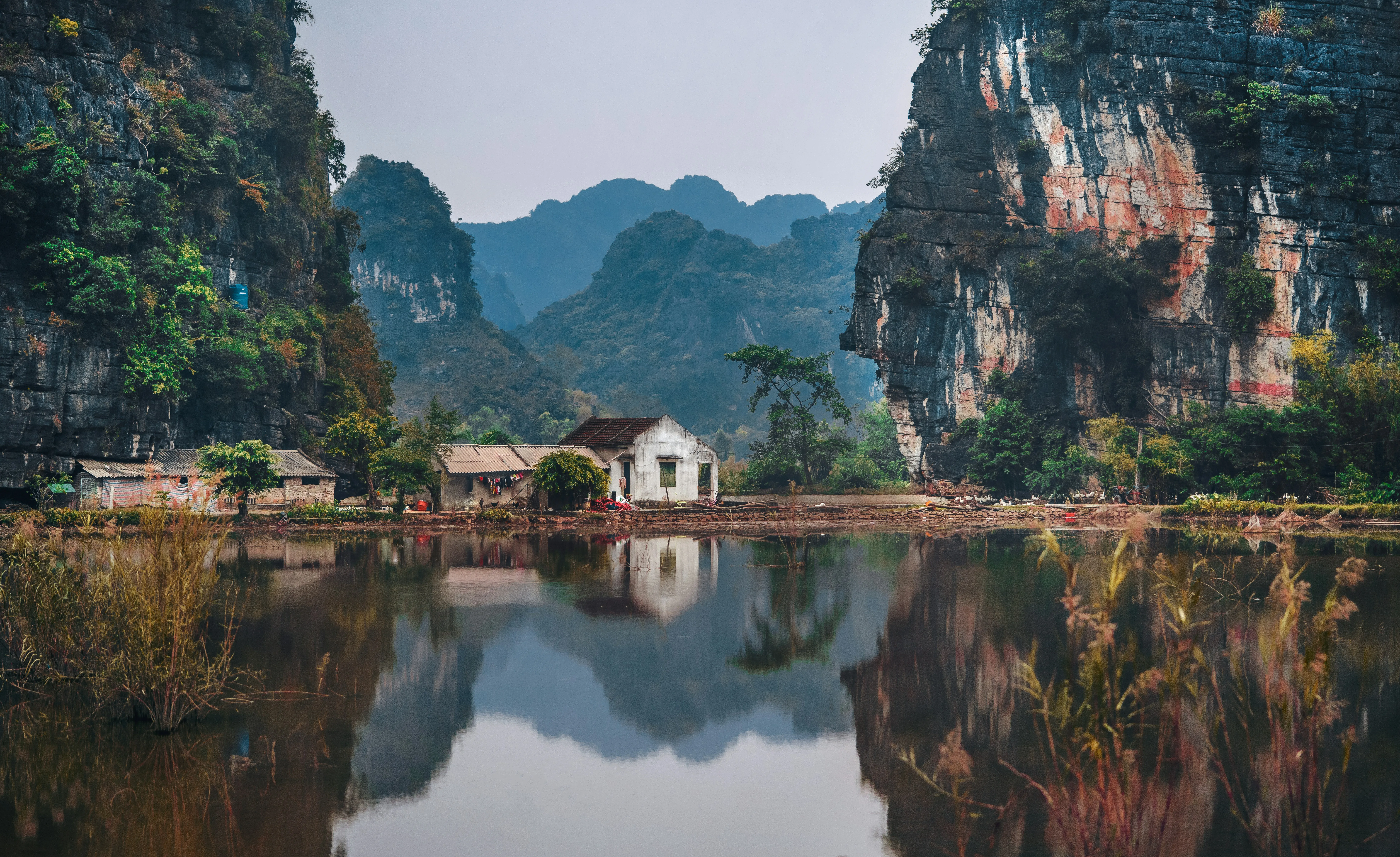 vietnamtour Trekking through lush terraced fields during vietnam adventure holidays in Pu Luong.