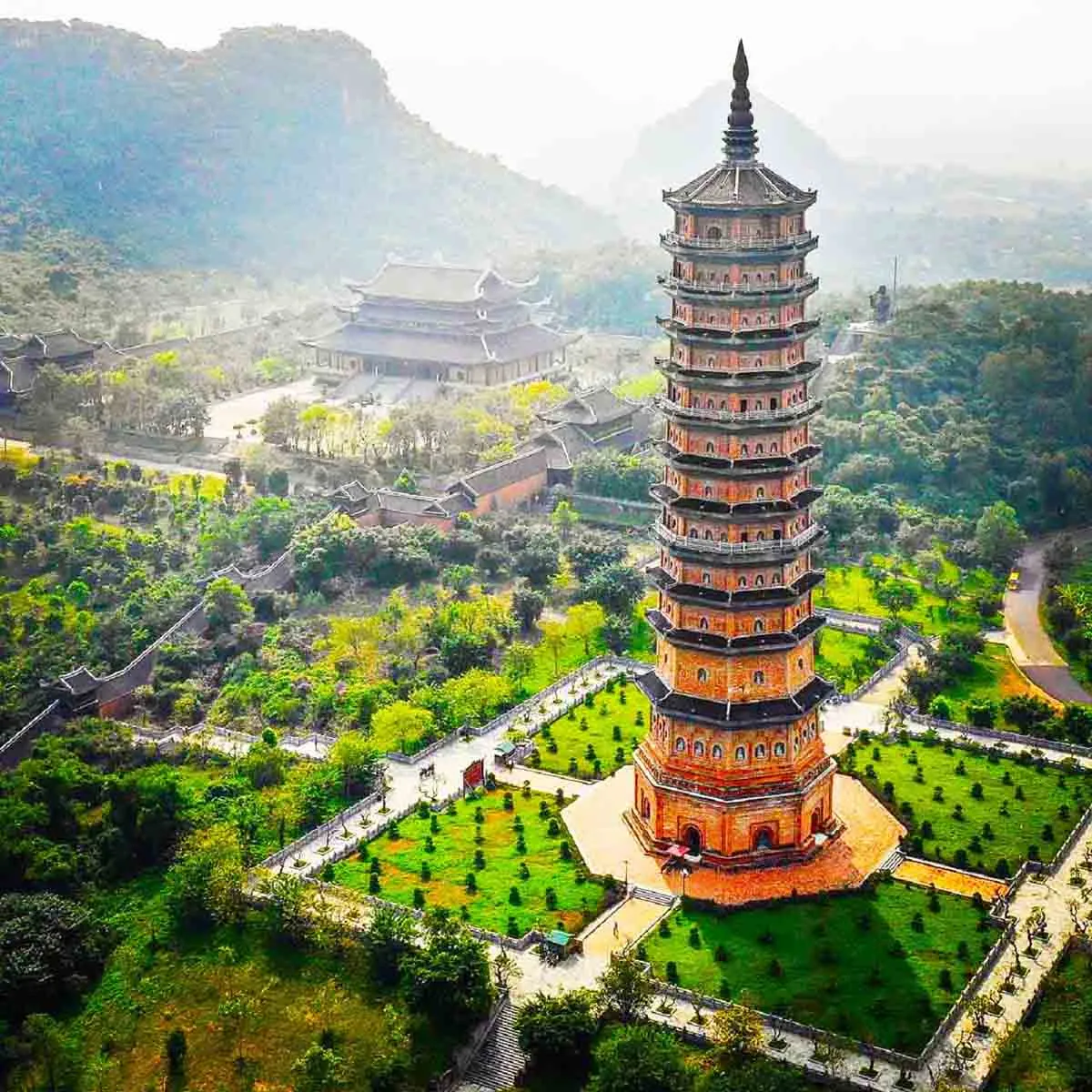 vietnamtour Cyclist enjoying stunning views during Vietnam adventure holidays in Ninh Binh.